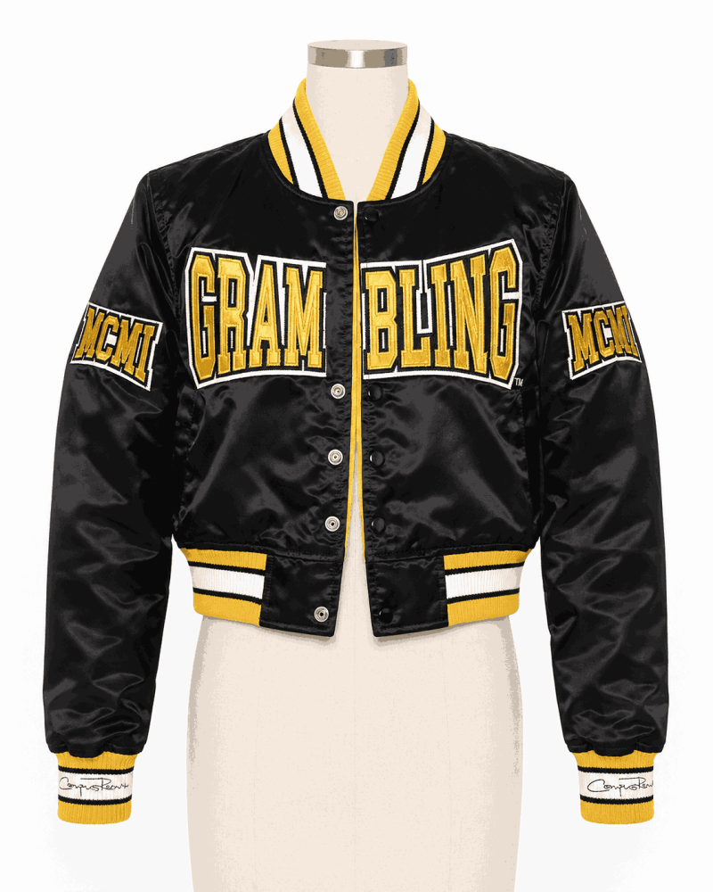 Women's Grambling State University Style Satin Jacket