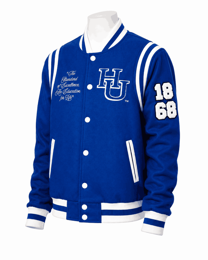 Women's Hampton University Style Royal Varsity Wool Jacket