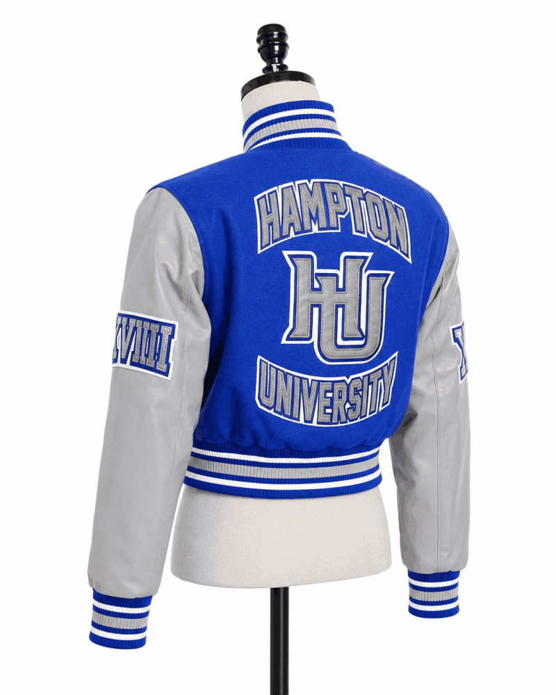 Women's Hampton University Style Varsity Jacket