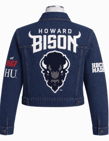 Women's Howard University Style Denim Jacket