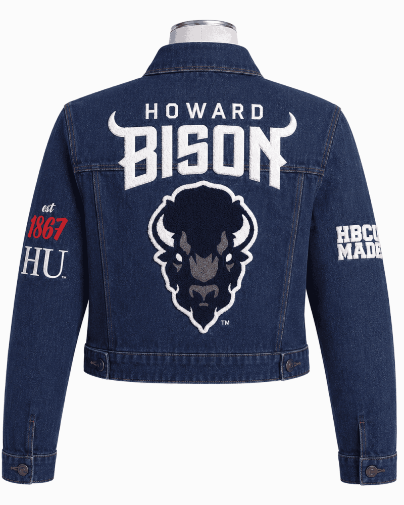 Women's Howard University Style Denim Jacket