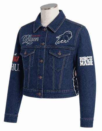Women's Howard University Style Denim Jacket