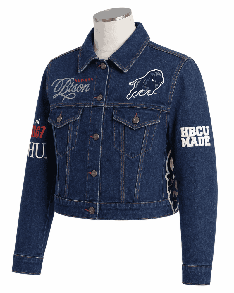 Women's Howard University Style Denim Jacket