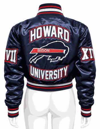 Women's Howard University Style Satin Jacket