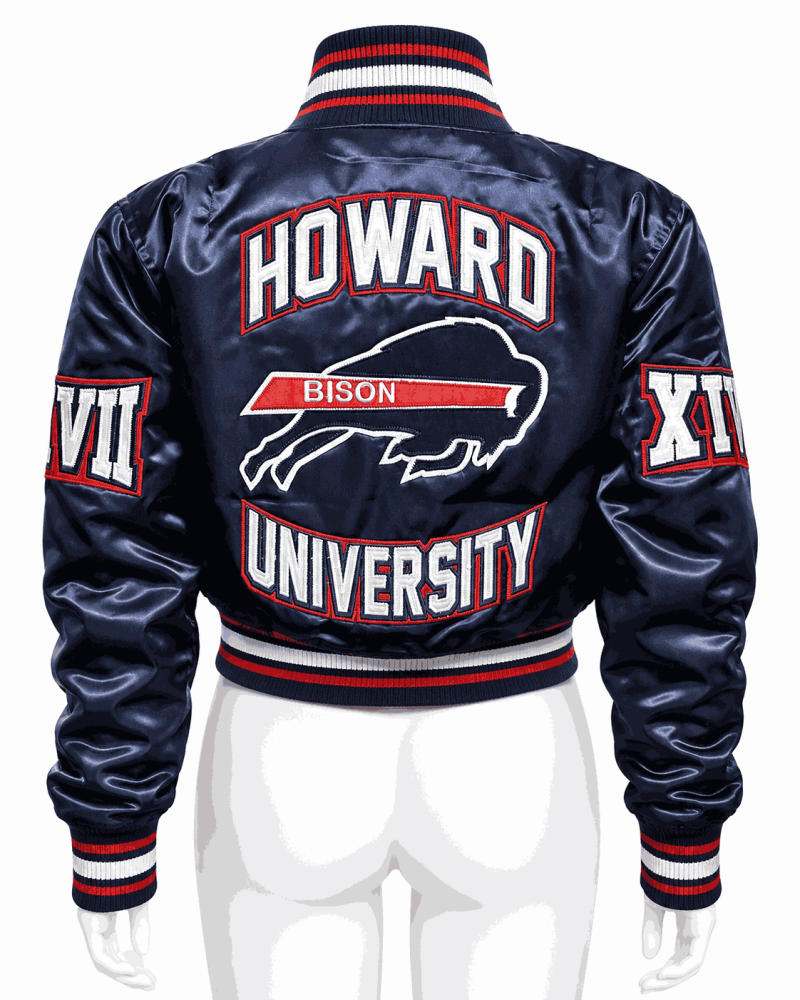 Women's Howard University Style Satin Jacket