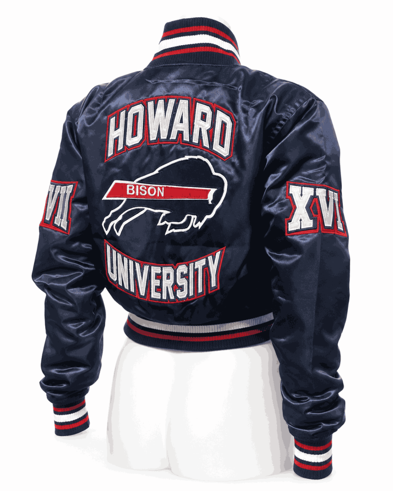 Women's Howard University Style Satin Jacket