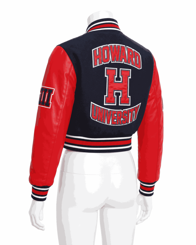 Women's Howard University Style Varsity Jacket