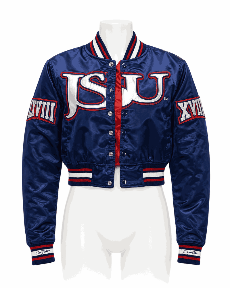 Women's Jackson State University Style Satin Jacket