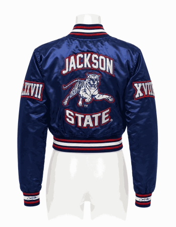 Women's Jackson State University Style Satin Jacket