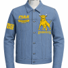 Women's Johnson C Smith University Golden Bulls Style Denim Jacket