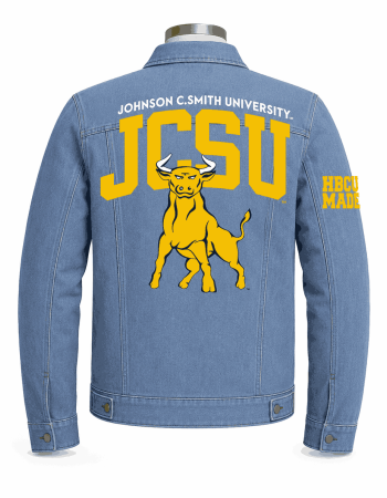 Women's Johnson C Smith University Golden Bulls Style Denim Jacket