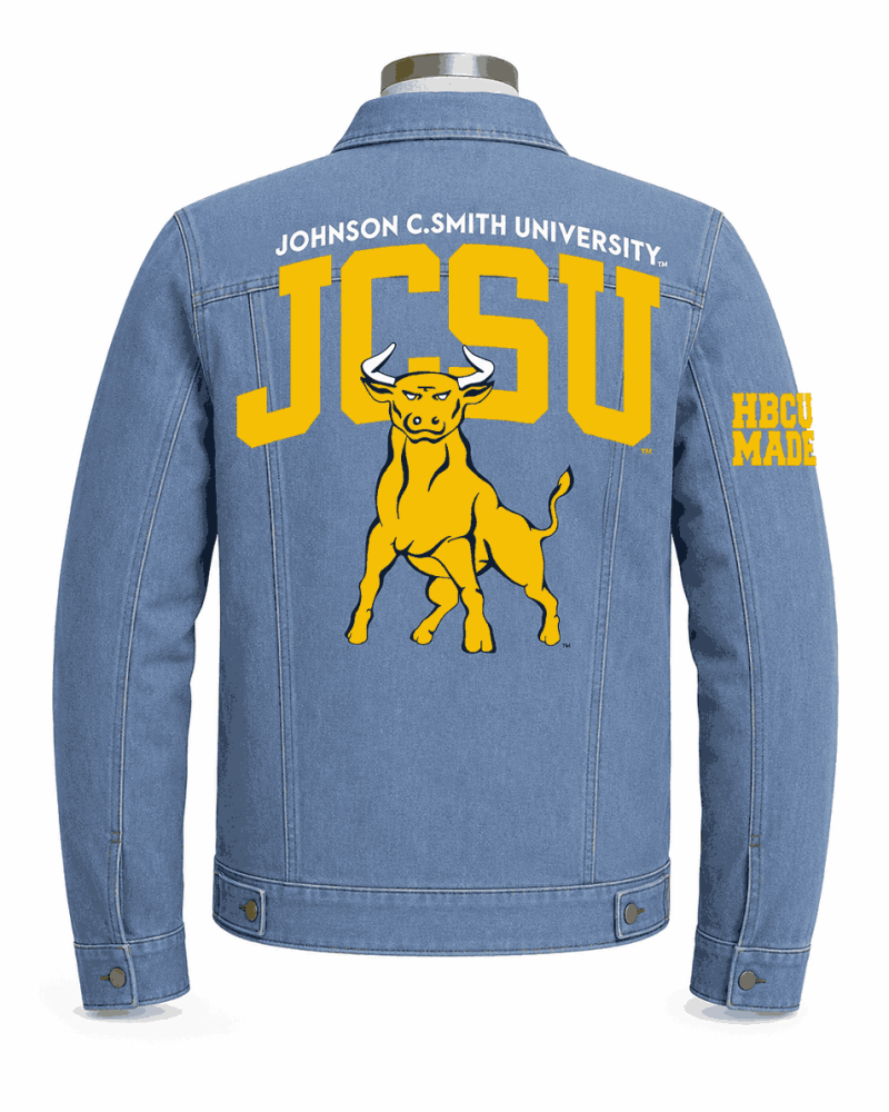 Women's Johnson C Smith University Golden Bulls Style Denim Jacket