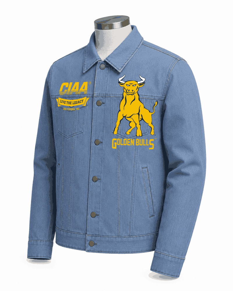 Women's Johnson C Smith University Golden Bulls Style Denim Jacket