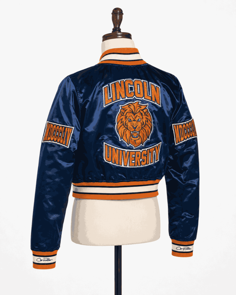 Women's Lincoln University Style Satin Jacket
