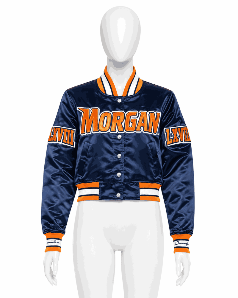 Women's Morgan State University Style Satin Jacket
