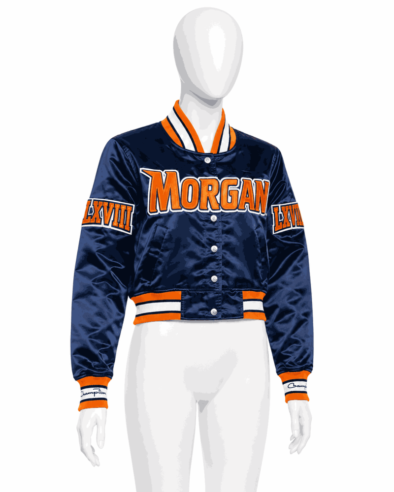 Women's Morgan State University Style Satin Jacket