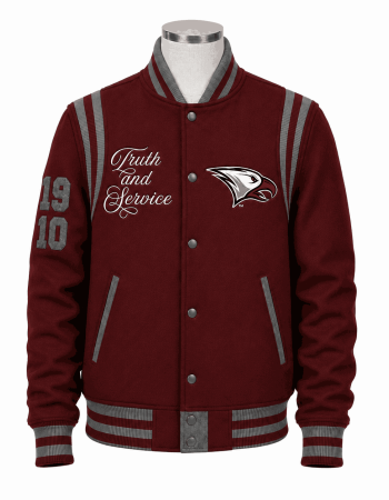 Women's North Carolina Central Maroon Style Varsity Wool Jacket