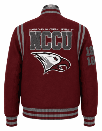 Women's North Carolina Central Maroon Style Varsity Wool Jacket