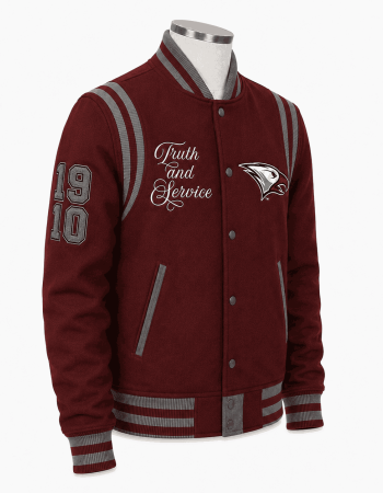 Women's North Carolina Central Maroon Style Varsity Wool Jacket