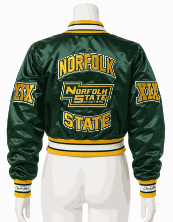 Women's Norfolk State University Style Satin Jacket