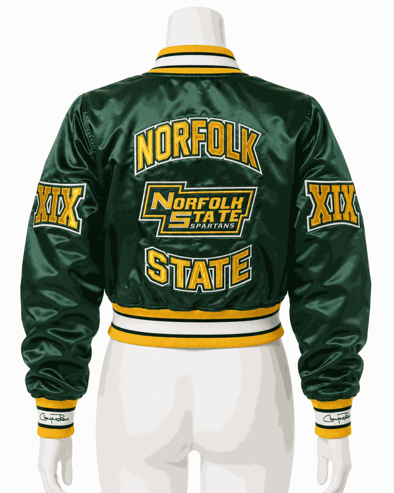 Women's Norfolk State University Style Satin Jacket