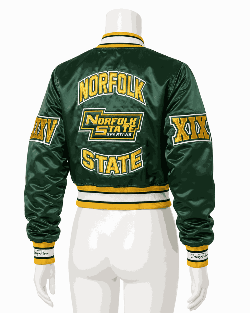 Women's Norfolk State University Style Satin Jacket