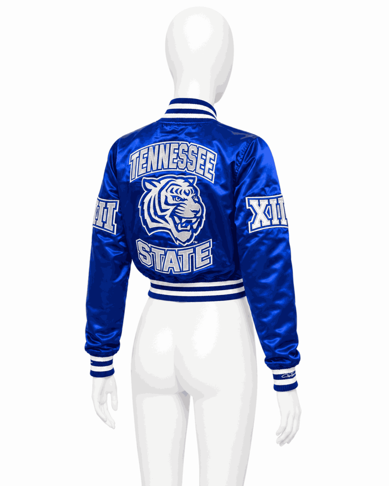 Women's Tennessee State University Style Satin Jacket