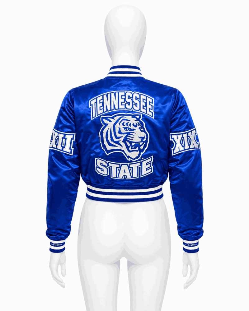 Women's Tennessee State University Style Satin Jacket