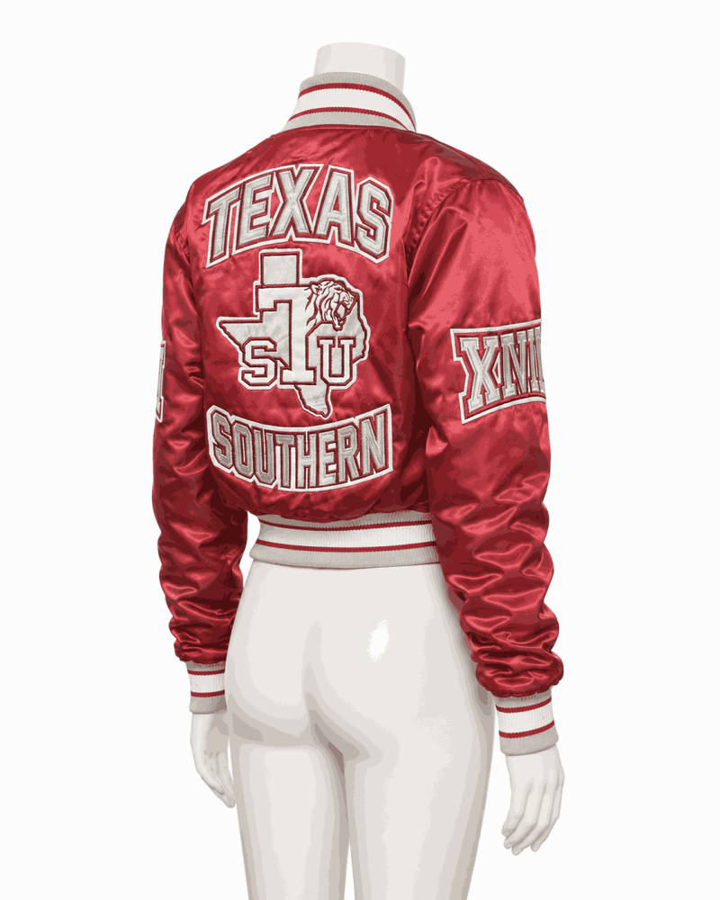 Women's Texas Southern University Style Satin Jacket