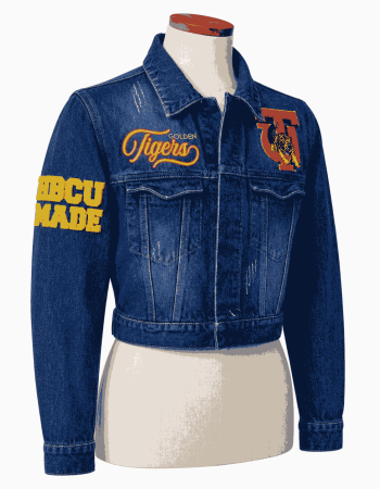 Women's Tuskegee University Denim Cropped Style Jacket