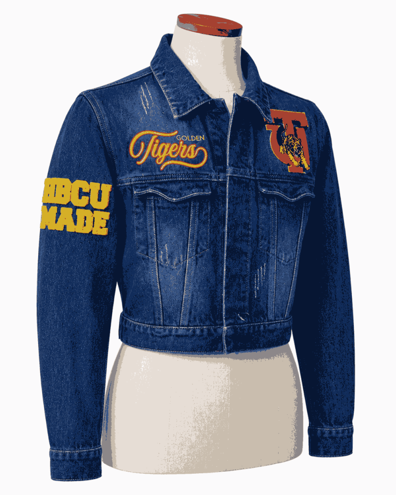 Women's Tuskegee University Denim Cropped Style Jacket