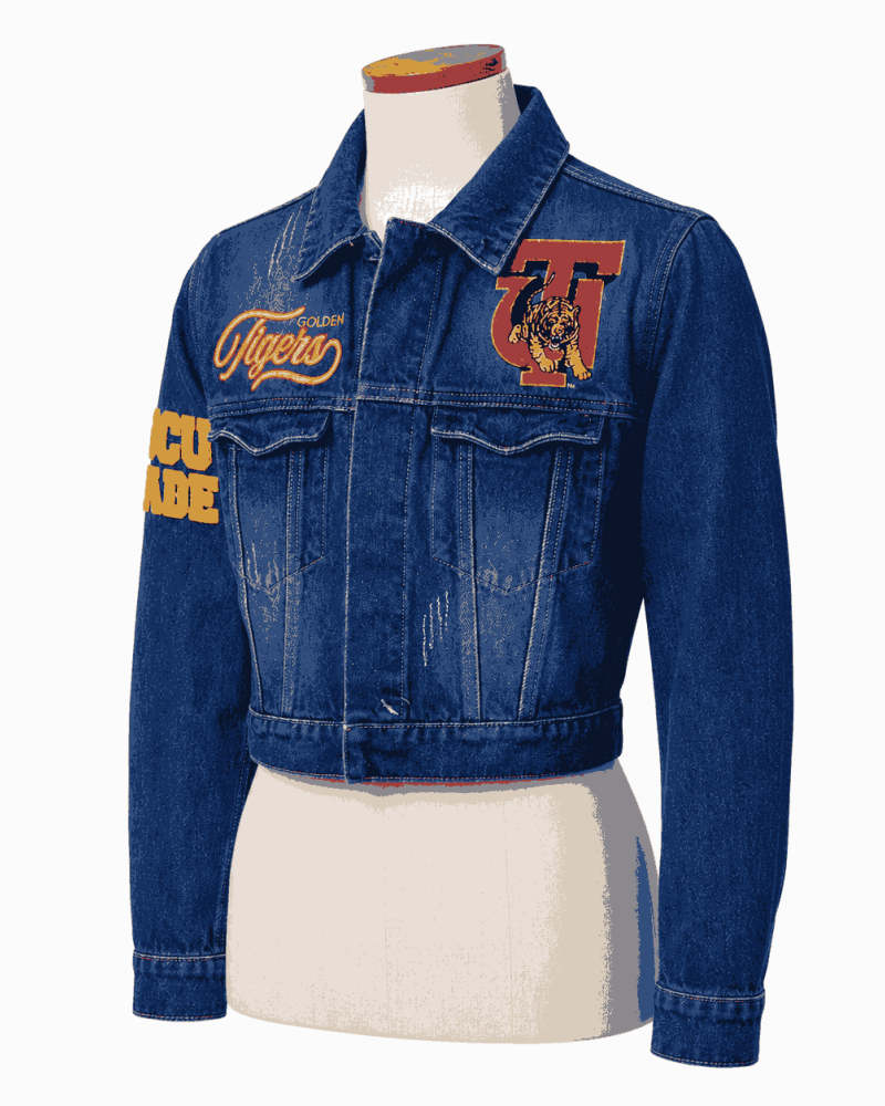 Women's Tuskegee University Denim Cropped Style Jacket