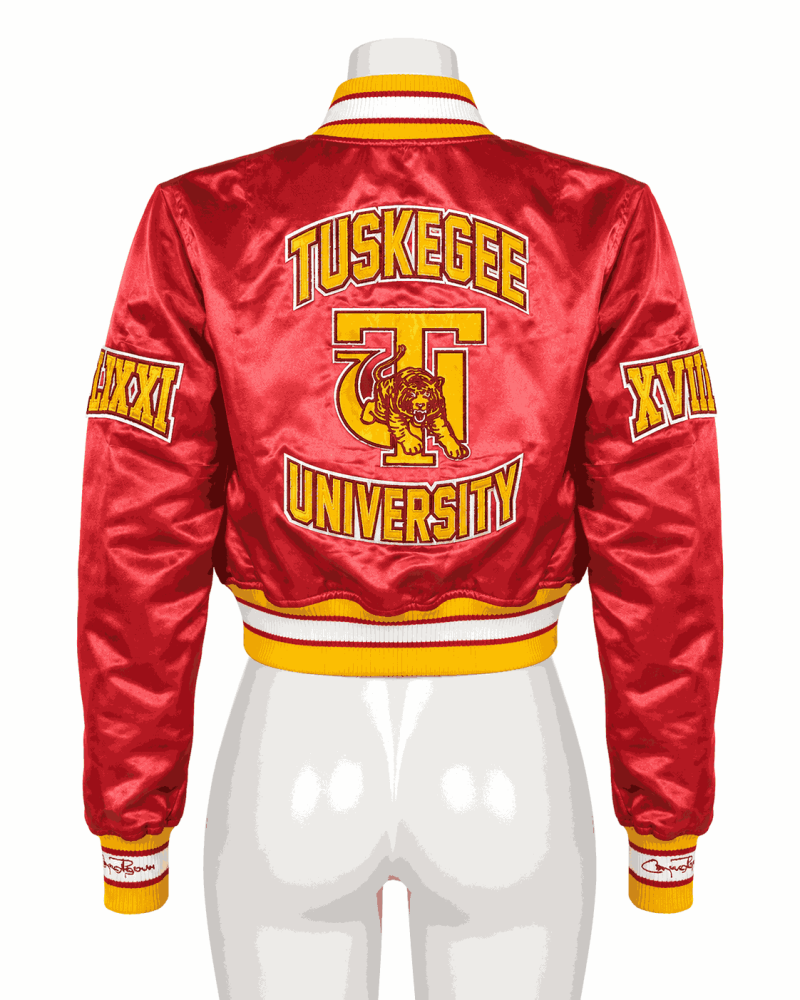 Women's Tuskegee University Style Satin Jacket