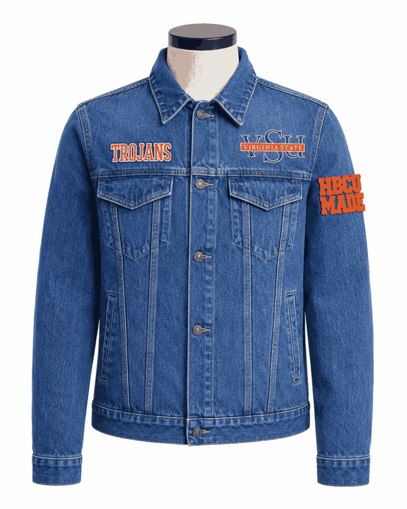 Women's Virginia State University Style Denim Jacket Women's Virginia State University Style Denim Jacket