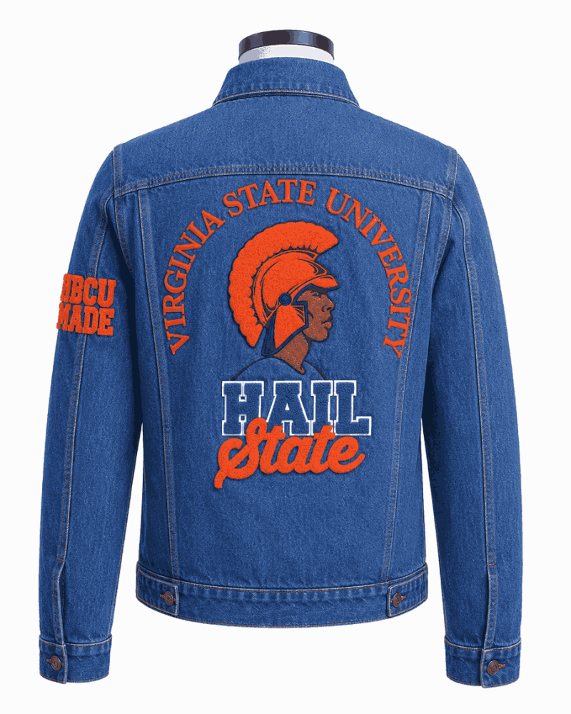 Women's Virginia State University Style Denim Jacket Women's Virginia State University Style Denim Jacket