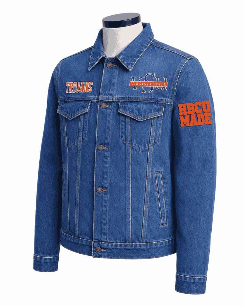 Women's Virginia State University Style Denim Jacket Women's Virginia State University Style Denim Jacket