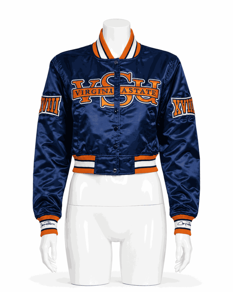 Women's Virginia State University Style Satin Jacket