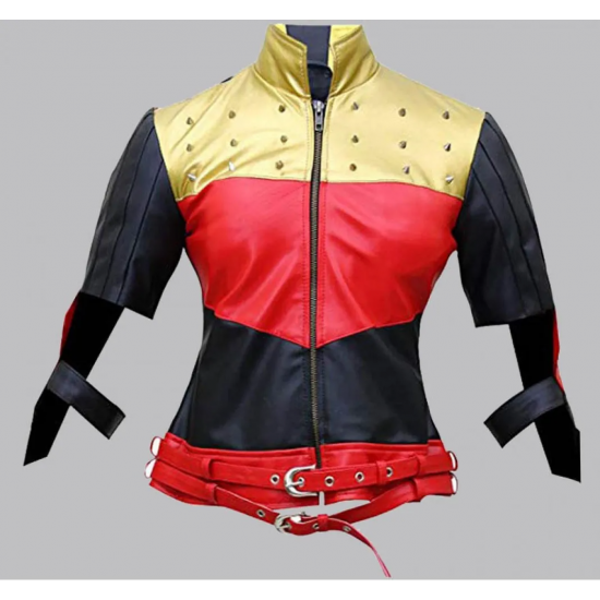 Women's Harley Quinn Leather Jacket