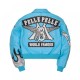 Women's Pelle Pelle World Famous Blue Leather Jacket