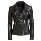 Womens Slim Fit Motorcycle Leather Jacket