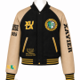 Xavier University Style Black Varsity Jacket - Unisex