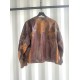 Yohji Yamamoto AW 2002 Calf Skin Vintage Brown Fur Leather Jacket