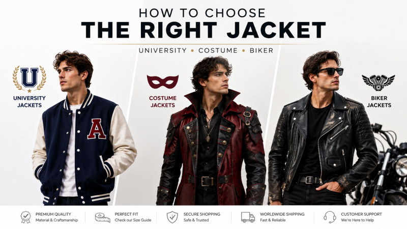 How to Choose the Right Jacket: University, Costume, or Biker Style