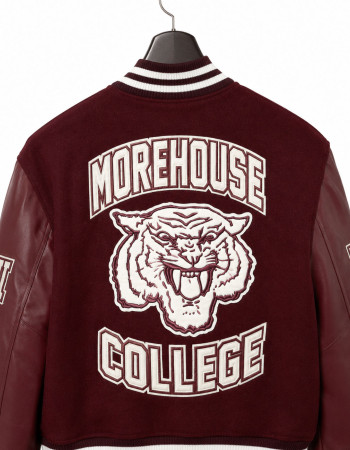 Morehouse College Style Maroon Varsity Jacket