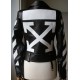 Off-White Virgil Abloh Black  Leather Biker Jacket