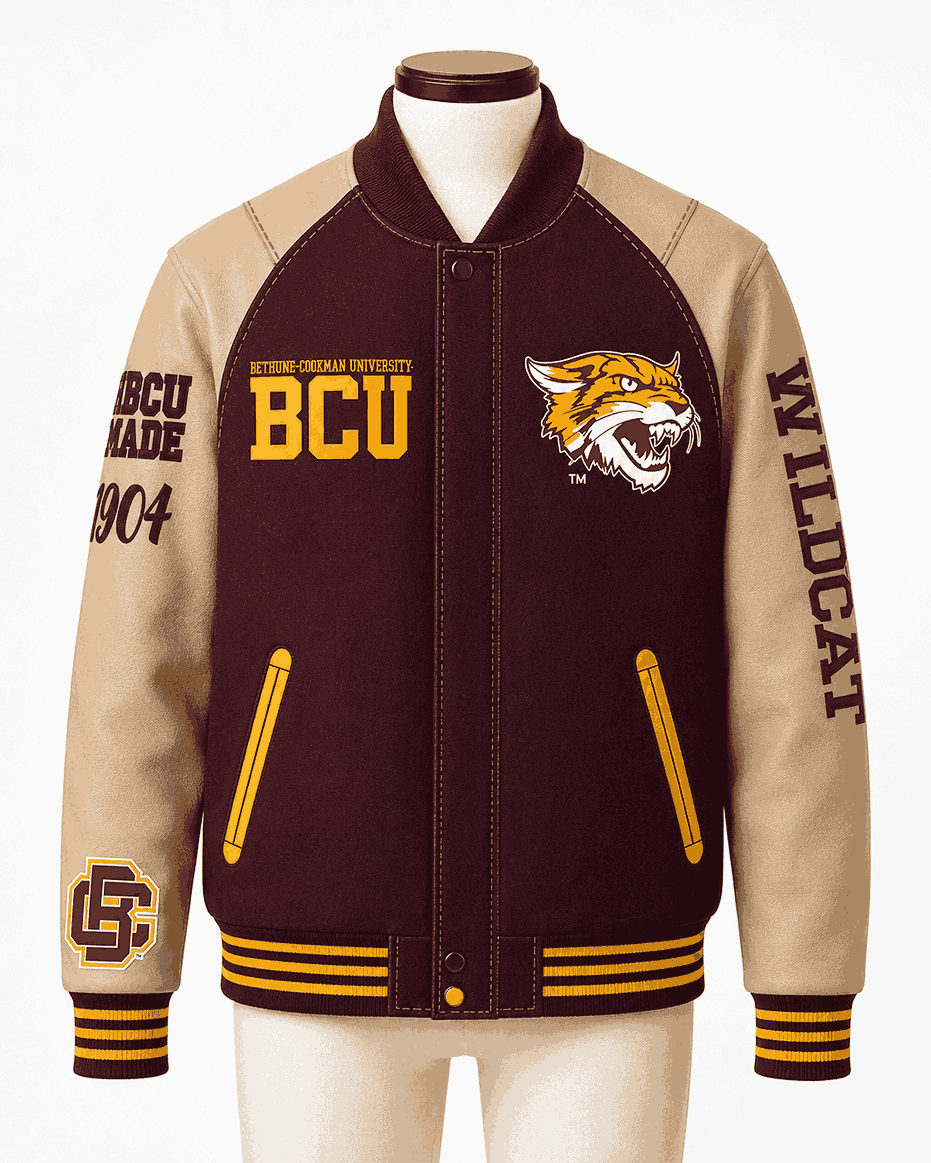 Bethune Cookman University Style Varsity Jacket - Unisex