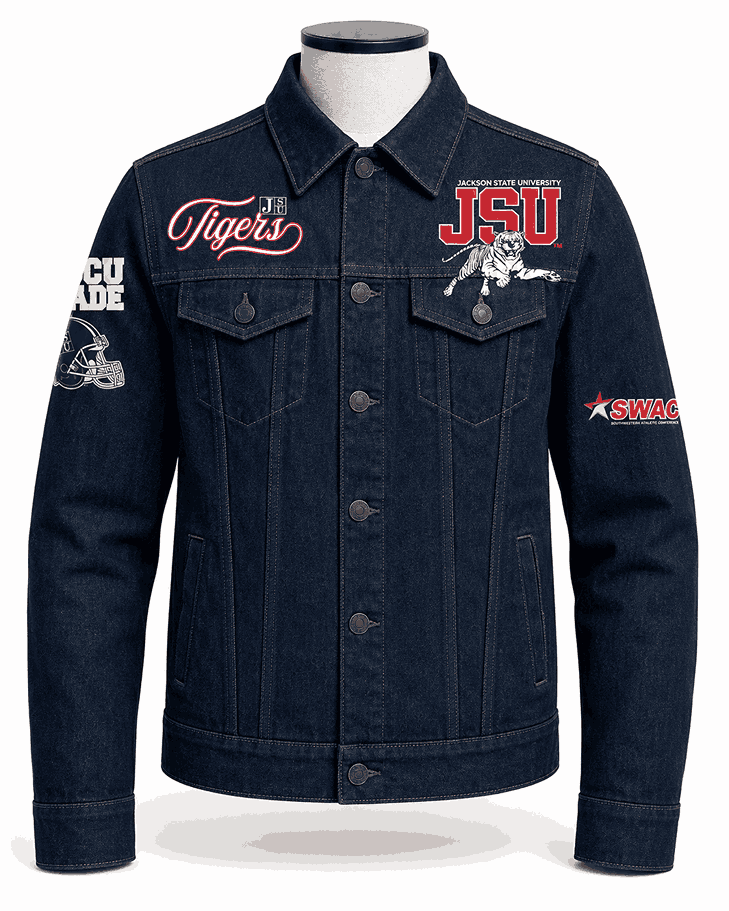 Jackson State University Style Denim Jacket - Unisex