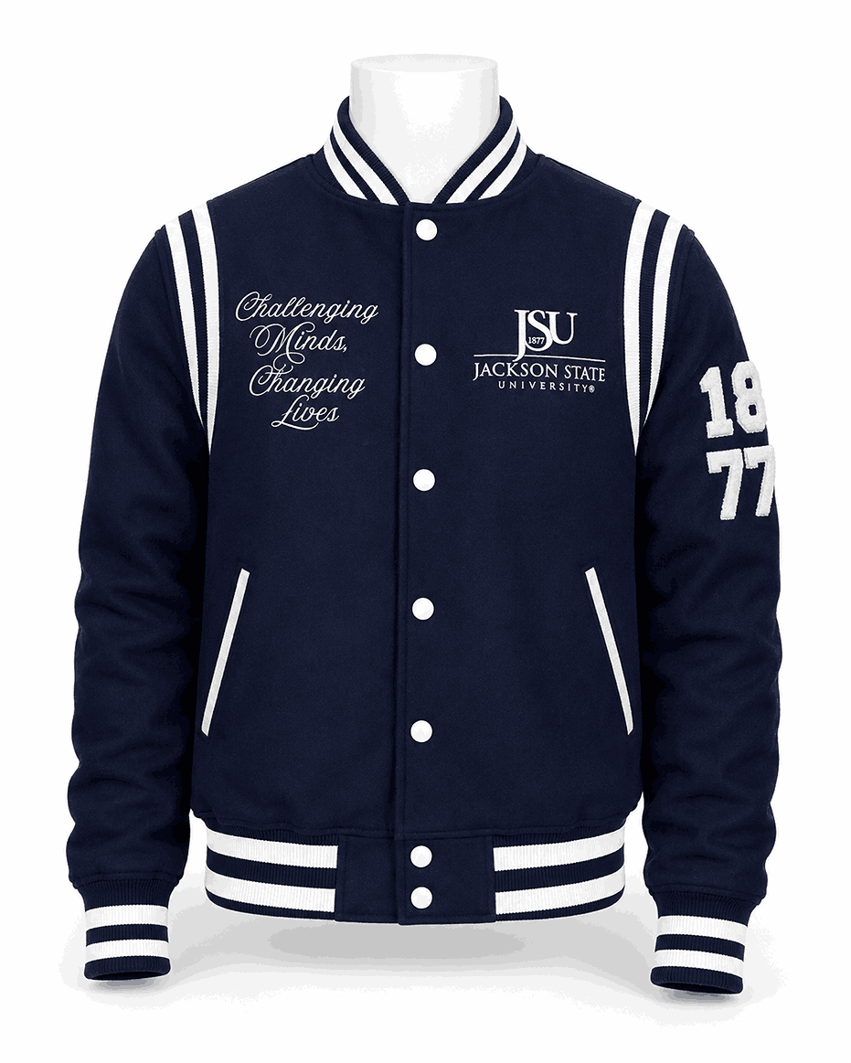 Jackson State University Style Varsity Jacket - Unisex
