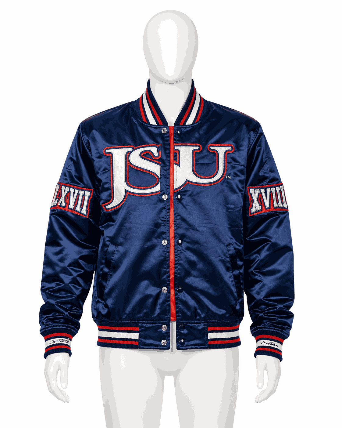 Men's Jackson State University Style Satin Jacket