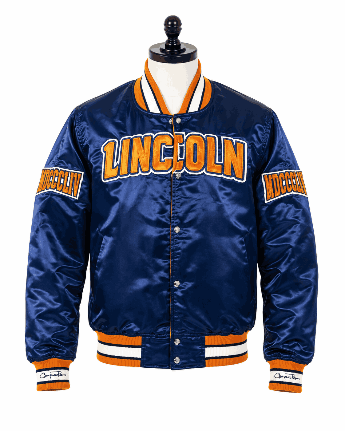 Men's Lincoln University Style Satin Jacket